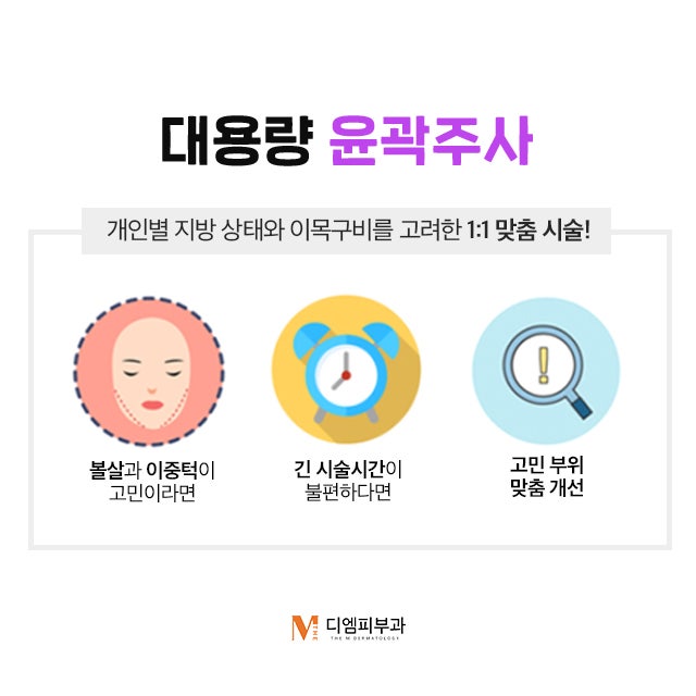 압구정동윤곽주사 원하는 부위 집중 관리!