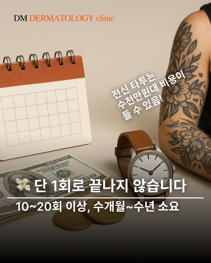 문신 제거 비용, 시간 총정리! 타투 지우기 전 꼭 알아야 할 3가지 핵심 포인트 사진 3